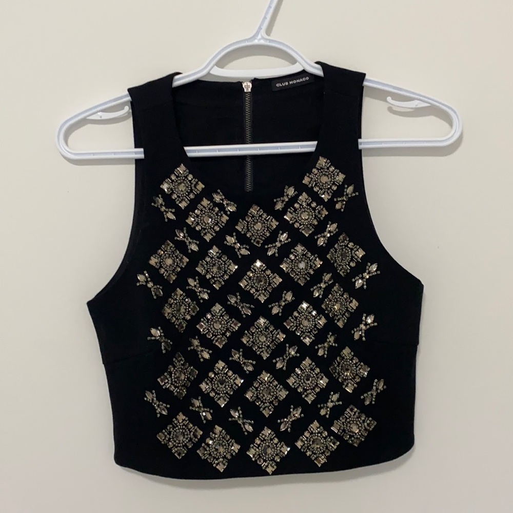 Club Monaco beaded top